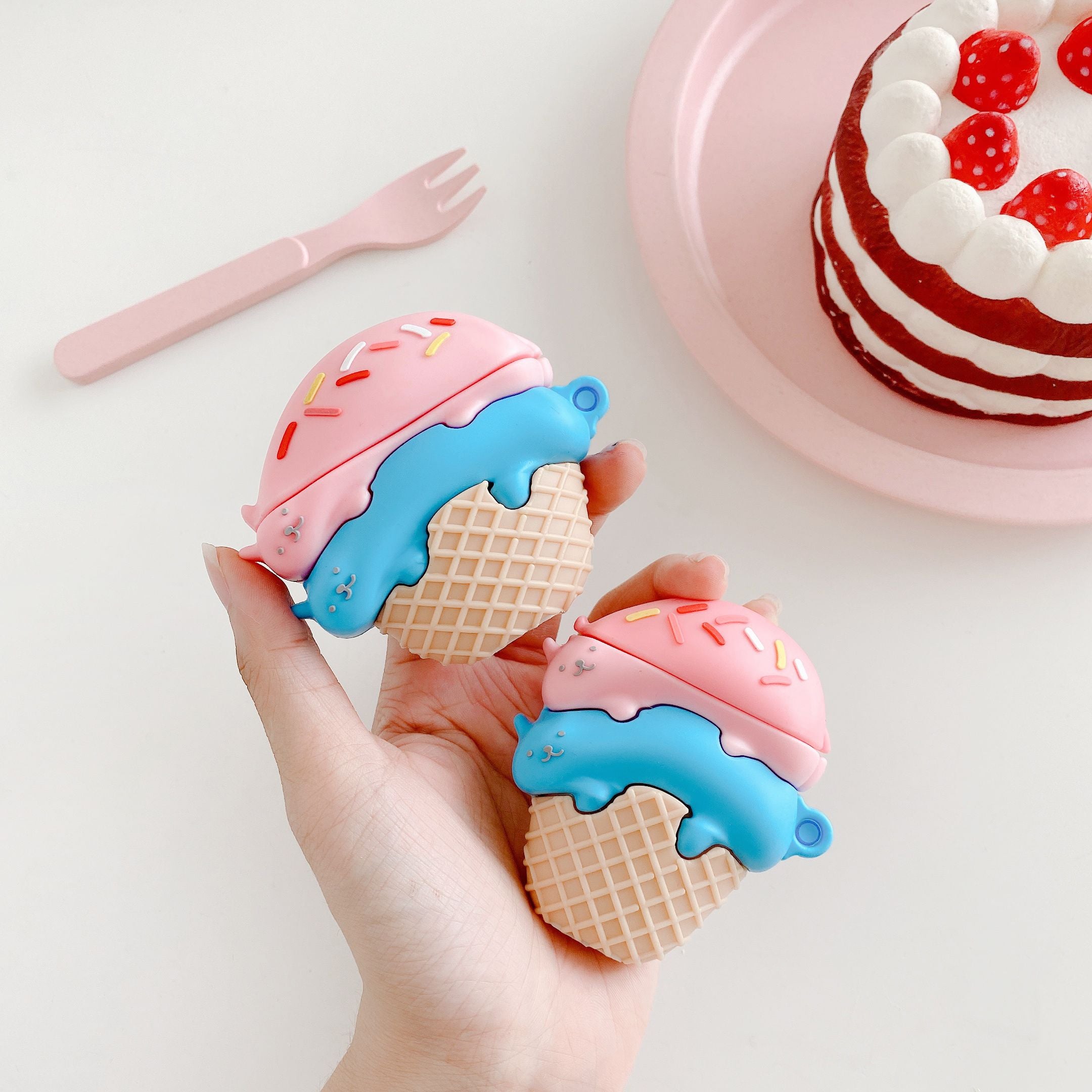 Cute Ice Cream AirPods 1/2/3/4 Pro 1/2 Case