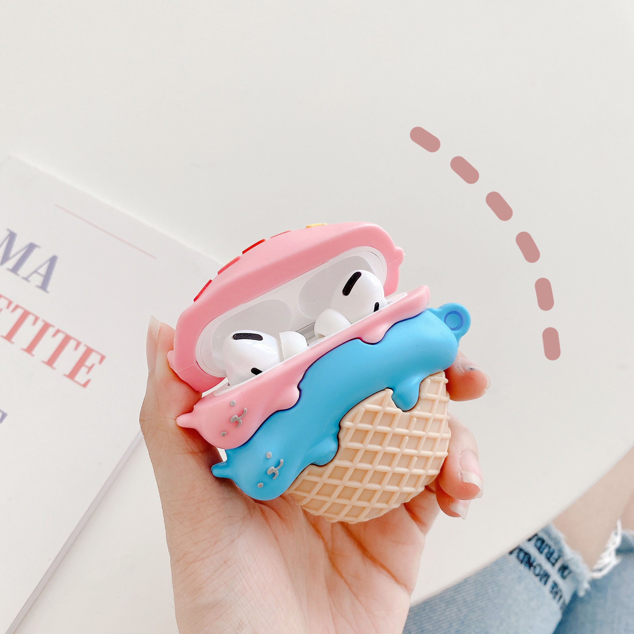 Cute Ice Cream AirPods 1/2/3/4 Pro 1/2 Case