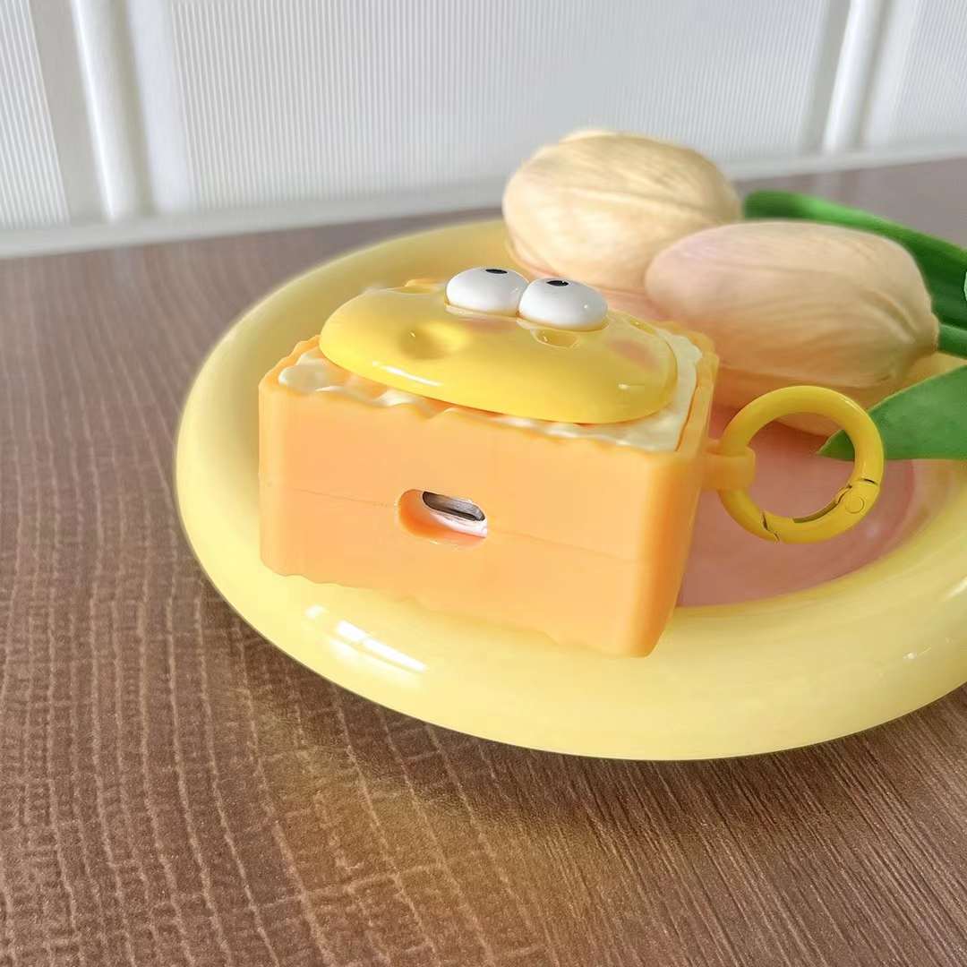 Cute Egg Bread AirPods 1/2/3/4 Pro 1/2 Case