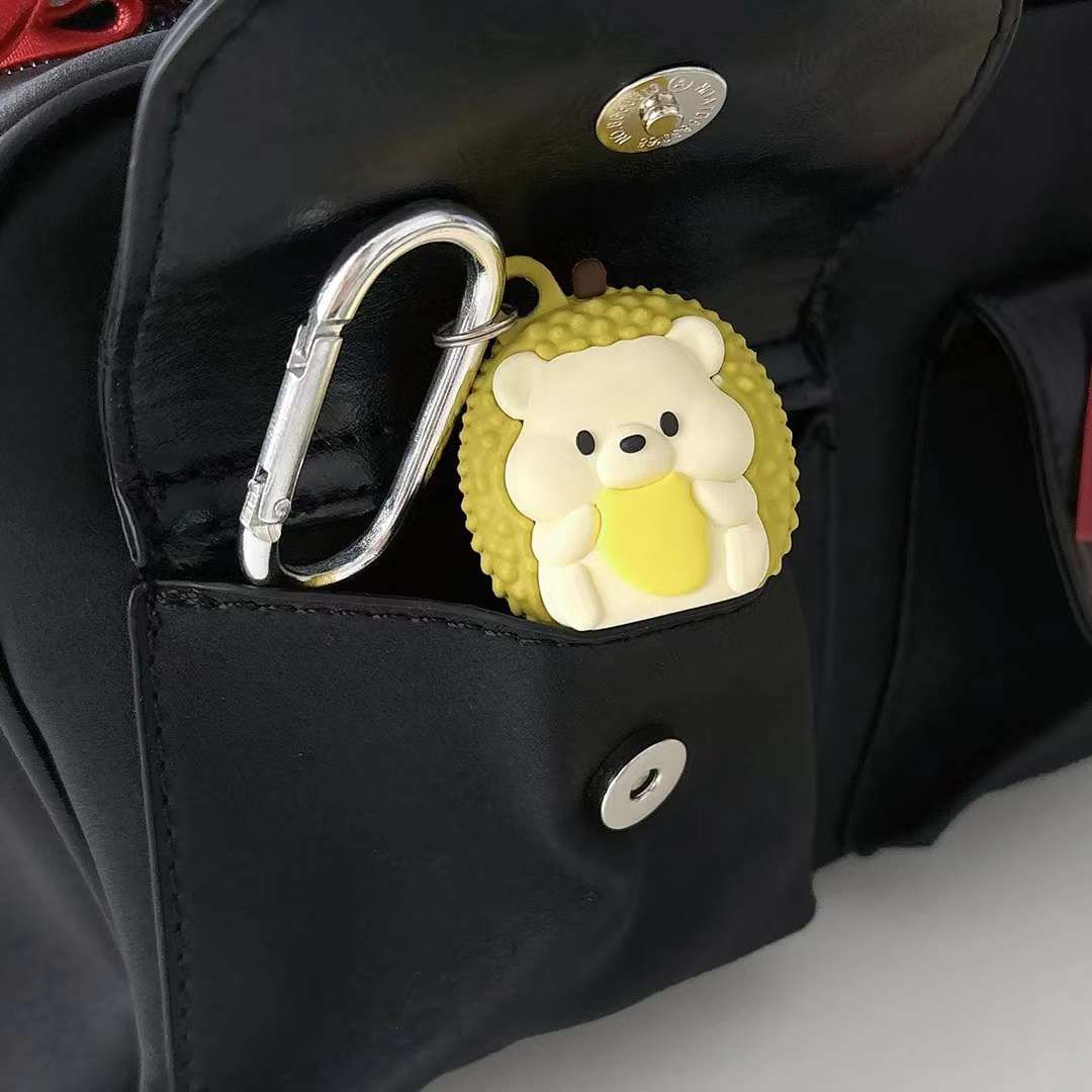 Cute Air Tag Keychain Teddy Bear Case