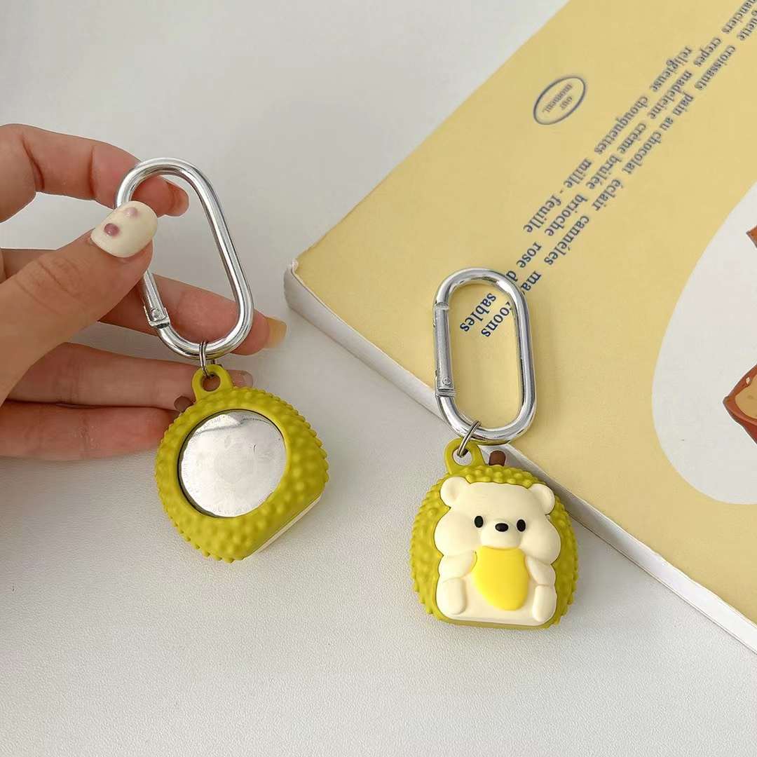 Cute Air Tag Keychain Teddy Bear Case