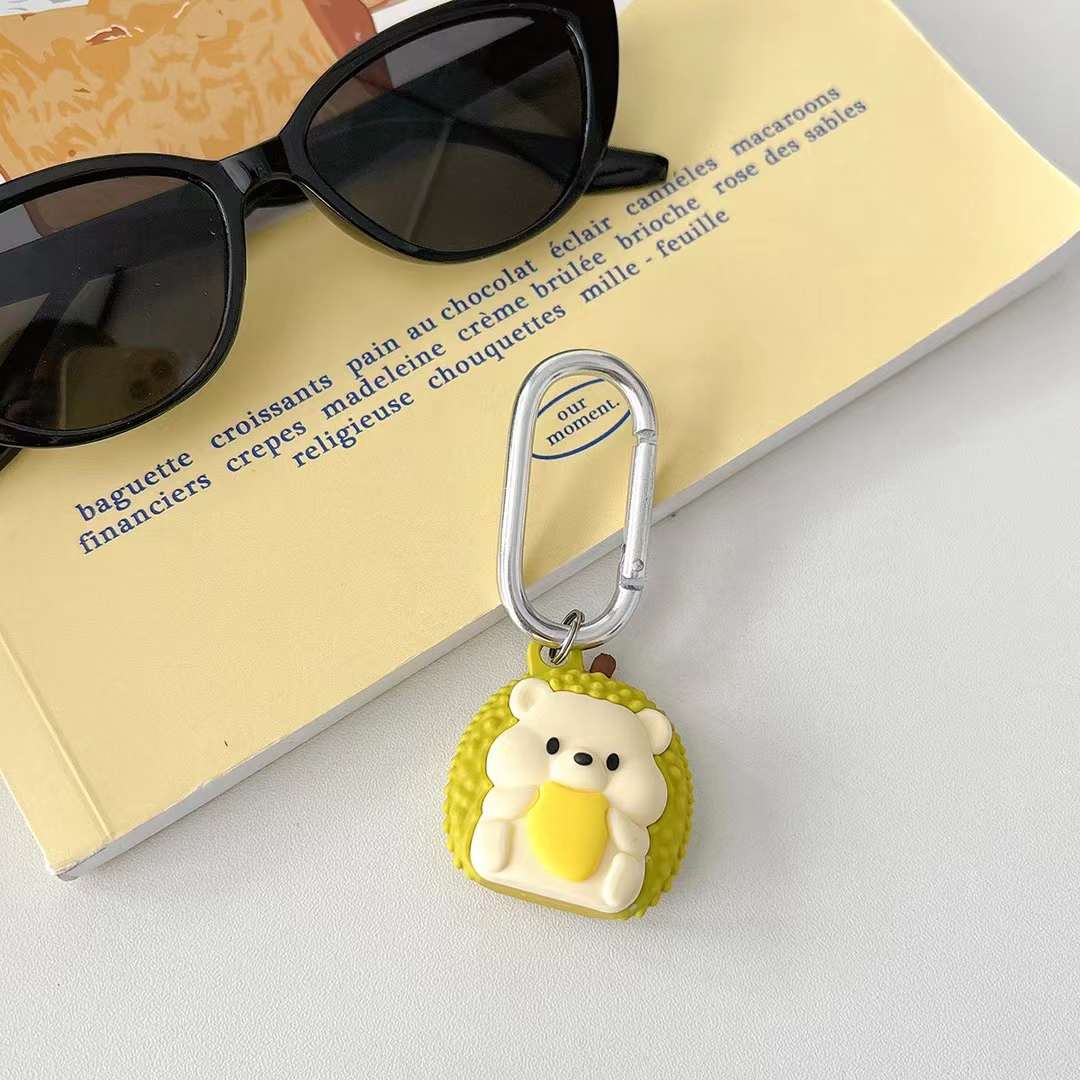 Cute Air Tag Keychain Teddy Bear Case