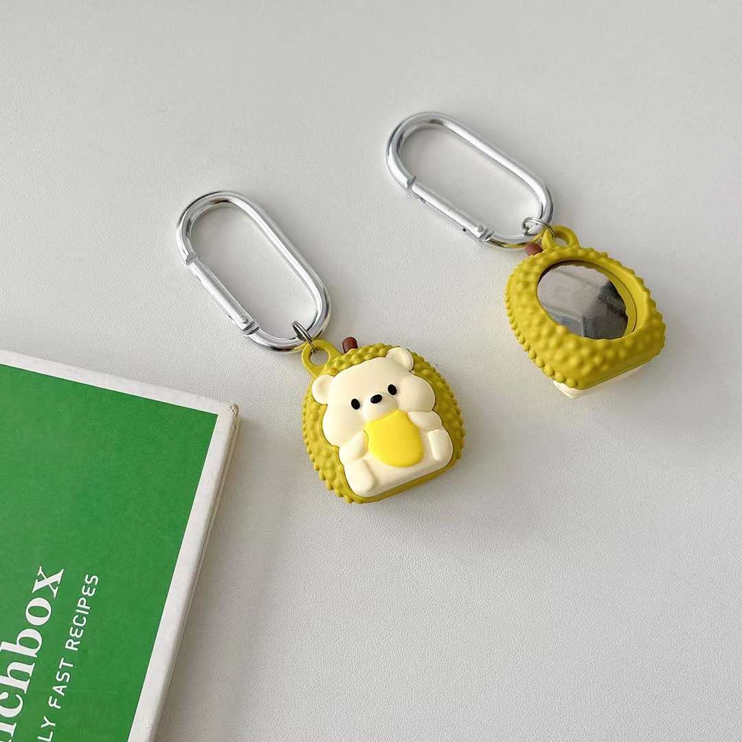 Cute Air Tag Keychain Teddy Bear Case