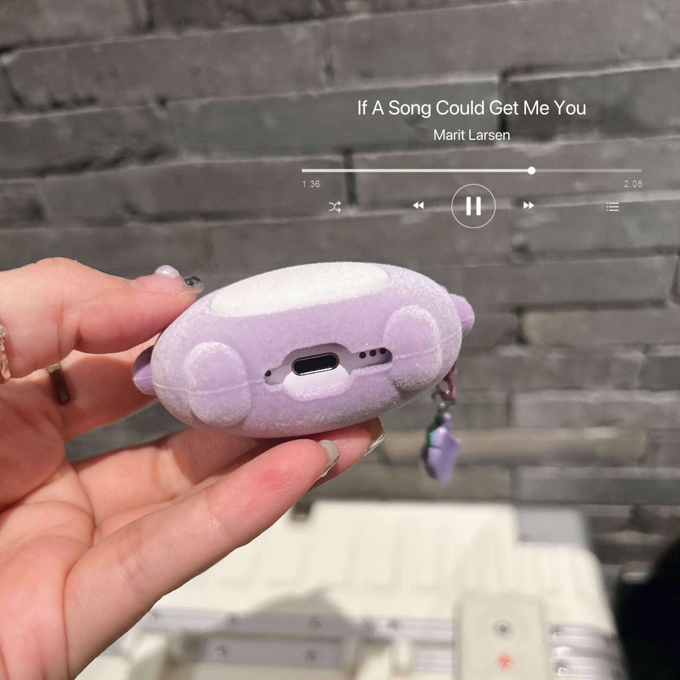 Cute Eggplant AirPods 1/2/3/4 Pro 1/2 Case