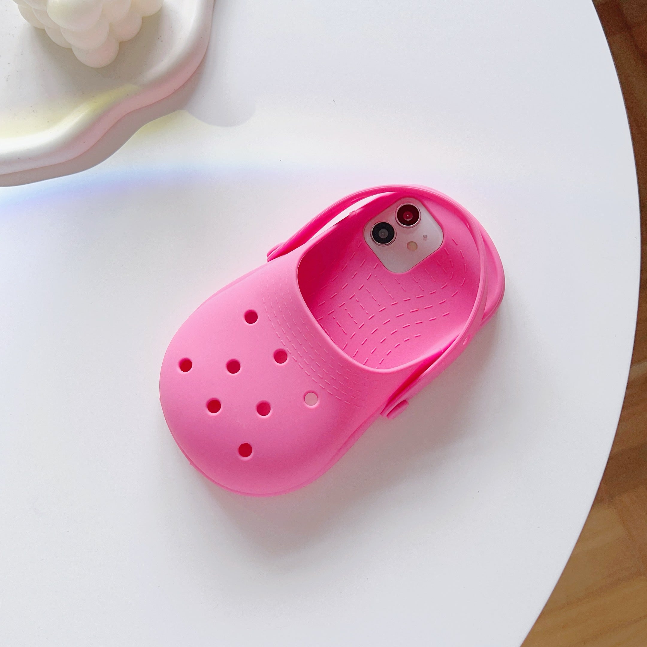 Cute 3D Croc Shoe iPhone Case - Pink