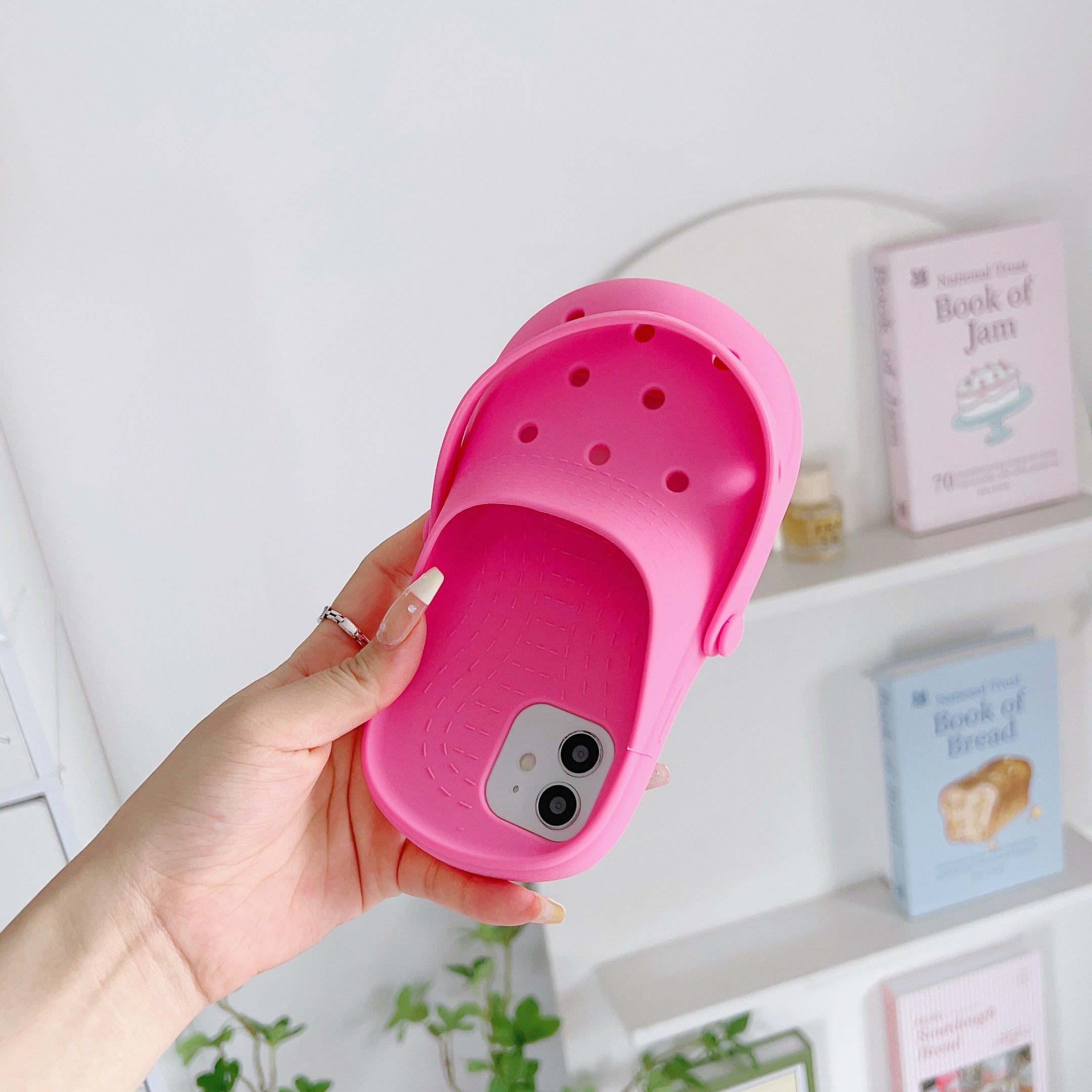 Cute 3D Croc Shoe iPhone Case - Pink