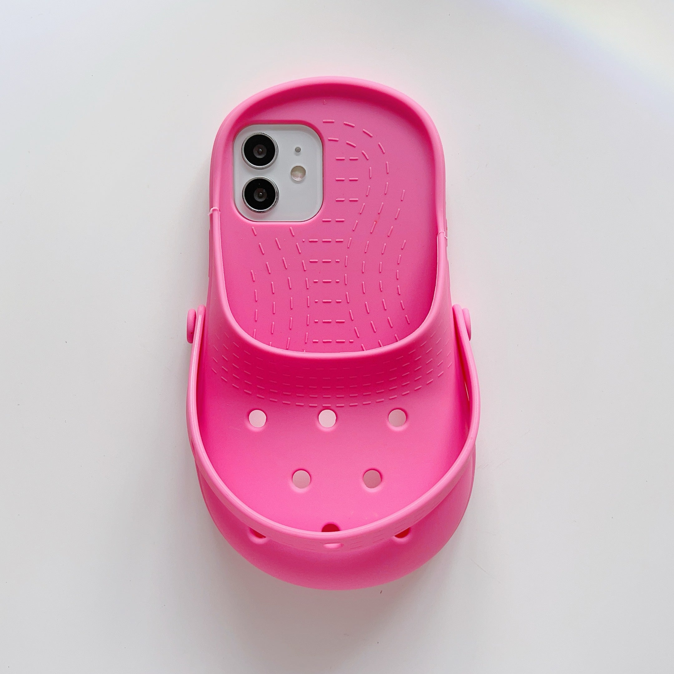 Cute 3D Croc Shoe iPhone Case - Pink