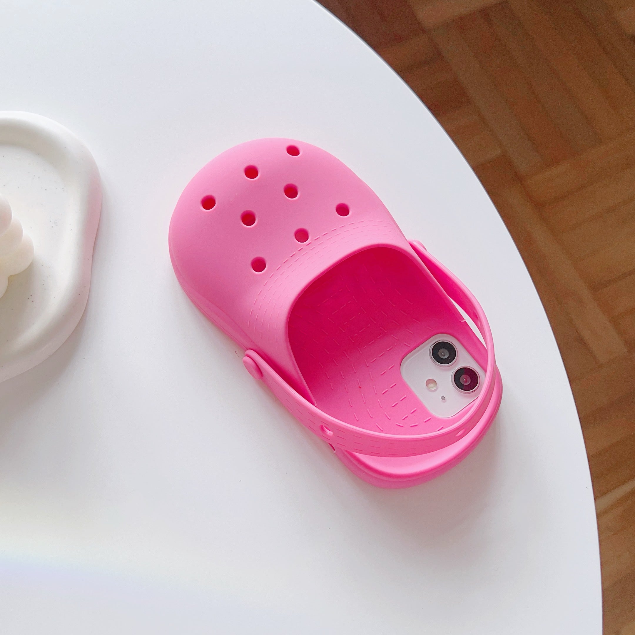 Cute 3D Croc Shoe iPhone Case - Pink